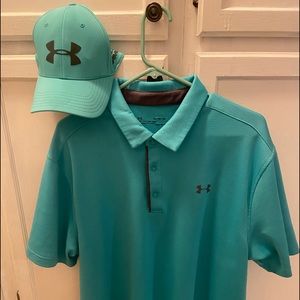 UNDER ARMOUR polo and matching cap